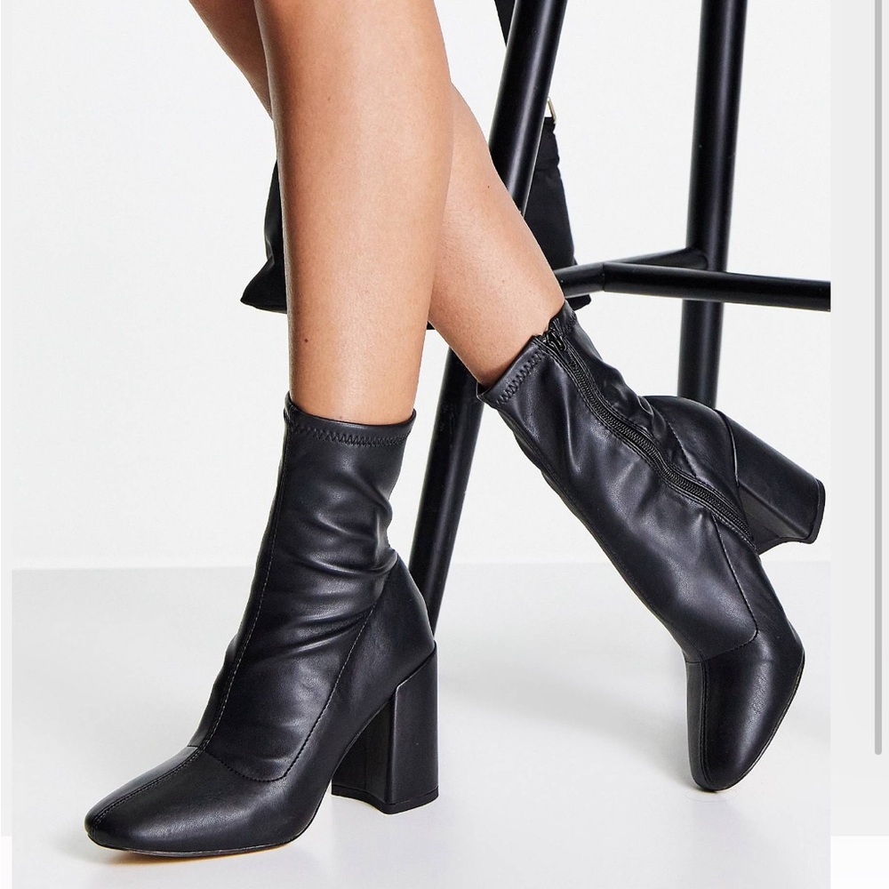REBEL LONDON HEELED SOCK BOOTS 👢